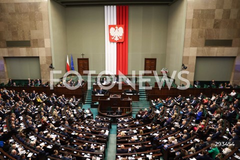  08.11.2024 WARSZAWA<br />
21. POSIEDZENIE SEJMU X KADENCJI<br />
N/Z SALA PLENARNA ZDJECIE ILUSTRACYJNE POSLOWIE<br />
FOT. ANTONI BYSZEWSKI/FOTONEWS 