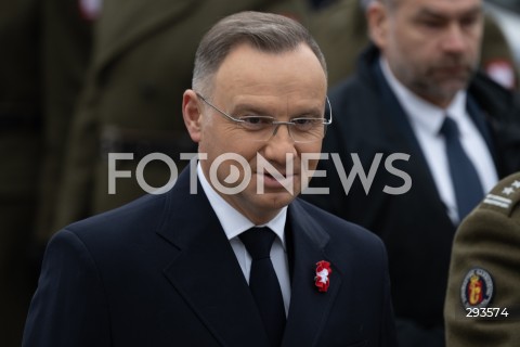  11.11..2024 WARSZAWA<br />
OBCHODY NARODOWEGO SWIETA NIEPODLEGLOSCI<br />
N/Z PREZYDENT ANDRZEJ DUDA<br />
FOT. MARCIN BANASZKIEWICZ/FOTONEWS  