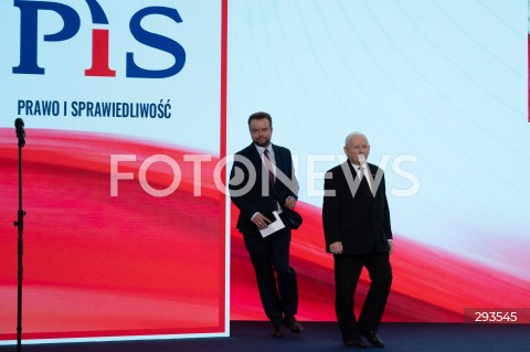  11.11..2024 WARSZAWA<br />
KONFERENCJA PRASOWA PREZESA PIS JAROSLAWA KACZYNSKIEGO<br />
N/Z JAROSLAW KACZYNSKI RAFAL BOCHENEK <br />
FOT. MARCIN BANASZKIEWICZ/FOTONEWS  