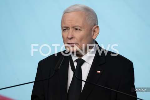  11.11..2024 WARSZAWA<br />
KONFERENCJA PRASOWA PREZESA PIS JAROSLAWA KACZYNSKIEGO<br />
N/Z JAROSLAW KACZYNSKI<br />
FOT. MARCIN BANASZKIEWICZ/FOTONEWS  