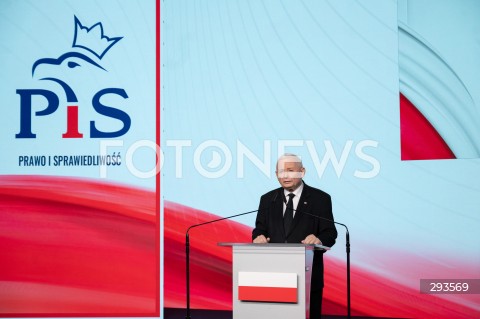  11.11..2024 WARSZAWA<br />
KONFERENCJA PRASOWA PREZESA PIS JAROSLAWA KACZYNSKIEGO<br />
N/Z JAROSLAW KACZYNSKI<br />
FOT. MARCIN BANASZKIEWICZ/FOTONEWS  