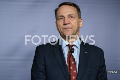  12.11.2024 WARSZAWA<br />
KONFERENCJA PRASOWA MINISTRA RADOSLAWA SIKORSKIEGO Z WYSOKIM PRZEDSTAWICIELEM UE JOSEPEM BORRELLEM<br />
N/Z RADOSLAW SIKORSKI<br />
FOT. MARCIN BANASZKIEWICZ/FOTONEWS  