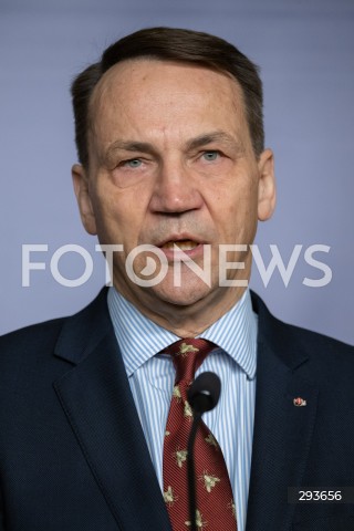  12.11.2024 WARSZAWA<br />
KONFERENCJA PRASOWA MINISTRA RADOSLAWA SIKORSKIEGO Z WYSOKIM PRZEDSTAWICIELEM UE JOSEPEM BORRELLEM<br />
N/Z RADOSLAW SIKORSKI<br />
FOT. MARCIN BANASZKIEWICZ/FOTONEWS  