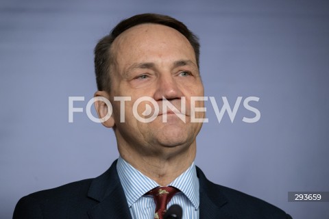  12.11.2024 WARSZAWA<br />
KONFERENCJA PRASOWA MINISTRA RADOSLAWA SIKORSKIEGO Z WYSOKIM PRZEDSTAWICIELEM UE JOSEPEM BORRELLEM<br />
N/Z RADOSLAW SIKORSKI<br />
FOT. MARCIN BANASZKIEWICZ/FOTONEWS  