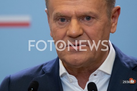  13.11.2024 WARSZAWA<br />
SPOTKANIE PREMIERA DONALDA TUSKA Z SEKRETARZEM GENERALNYM NATO<br />
N/Z PREMIER DONALD TUSK<br />
FOT. MARCIN BANASZKIEWICZ/FOTONEWS  