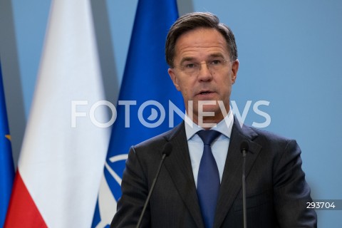  13.11.2024 WARSZAWA<br />
SPOTKANIE PREMIERA DONALDA TUSKA Z SEKRETARZEM GENERALNYM NATO<br />
N/Z MARK RUTTE<br />
FOT. MARCIN BANASZKIEWICZ/FOTONEWS  