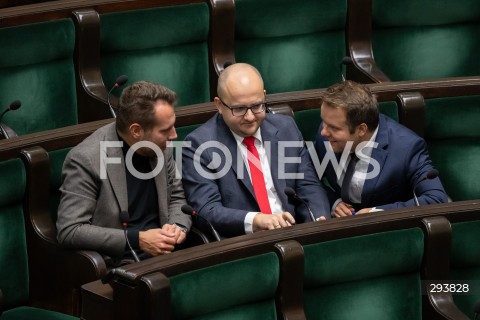  21.11.2024 WARSZAWA<br />
POSIEDZENIE SEJMU RP<br />
N/Z JAN KANTHAK DARIUSZ MATECKI RAFAL BOCHENEK<br />
FOT. MARCIN BANASZKIEWICZ/FOTONEWS  