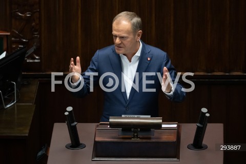  21.11.2024 WARSZAWA<br />
POSIEDZENIE SEJMU RP<br />
N/Z PREMIER DONALD TUSK<br />
FOT. MARCIN BANASZKIEWICZ/FOTONEWS  