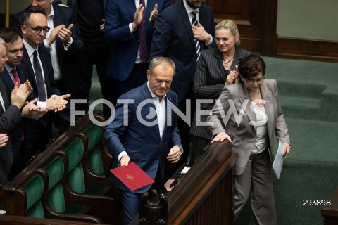  21.11.2024 WARSZAWA<br />
POSIEDZENIE SEJMU RP<br />
N/Z DONALD TUSK IZABELA LESZCZYNA<br />
FOT. MARCIN BANASZKIEWICZ/FOTONEWS  