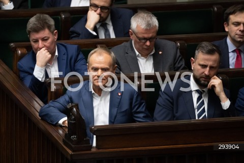  21.11.2024 WARSZAWA<br />
POSIEDZENIE SEJMU RP<br />
N/Z DONALD TUSK WLADYSLAW KOSINIAK KAMYSZ<br />
FOT. MARCIN BANASZKIEWICZ/FOTONEWS  