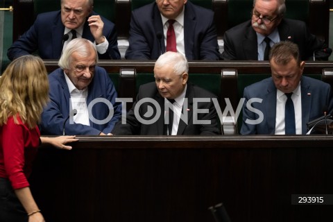  21.11.2024 WARSZAWA<br />
POSIEDZENIE SEJMU RP<br />
N/Z JAROSLAW KACZYNSKI RYSZARD TERLECKI MARIUSZ BLASZCZAK<br />
FOT. MARCIN BANASZKIEWICZ/FOTONEWS  