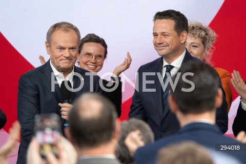  23.11.2024 WARSZAWA<br />
RADA KRAJOWA PLATFORMY OBYWATELSKIEJ<br />
WYNIKI PRAWYBOROW<br />
N/Z DONALD TUSK RAFAL TRZASKOWSKI<br />
FOT. MARCIN BANASZKIEWICZ/FOTONEWS  