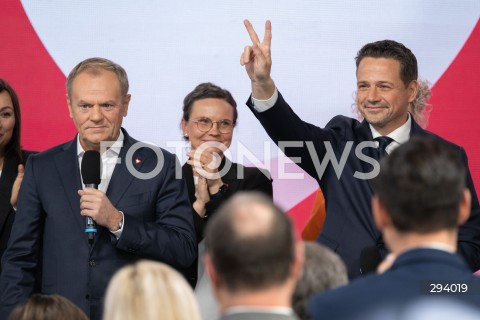  23.11.2024 WARSZAWA<br />
RADA KRAJOWA PLATFORMY OBYWATELSKIEJ<br />
WYNIKI PRAWYBOROW<br />
N/Z DONALD TUSK RAFAL TRZASKOWSKI<br />
FOT. MARCIN BANASZKIEWICZ/FOTONEWS  