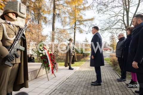  25.11.2024 RZESZOW <br />
SPOTKANIE MARSZALKA SEJMU SZYMONA HOLOWNI I MINISTRA OBRONY NARODOWEJ WLADYSLAWA KOSINIAKA KAMYSZA Z ZOLNIERZAMI 21. BRYGADY STRZELCOW PODHALANSKICH W RZESZOWIE<br />
N/Z SZYMON HOLOWNIA BARTOSZ ROMOWICZ <br />
 