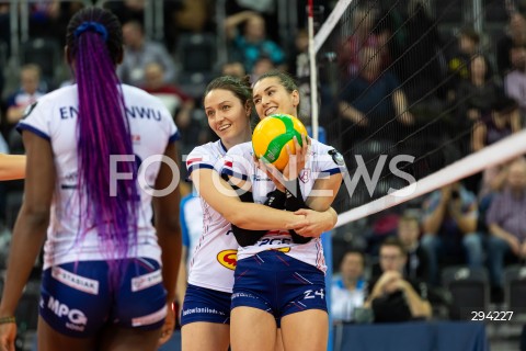  28.11.2024 LODZ <br />
CEV WOMENS CHAMPIONS LEAGUE<br />
PGE GROT BUDOWLANI LODZ - VASAS OBUDA BUDAPEST<br />
N/Z PAULINA DAMASKE JELENA BLAGOJEVIC RADOSC EMOCJE<br />
 