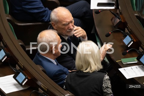  05.12.2024 WARSZAWA<br />
POSIEDZENIE SEJMU RP<br />
N/Z ANTONI MACIEREWICZ<br />
FOT. MARCIN BANASZKIEWICZ/FOTONEWS  