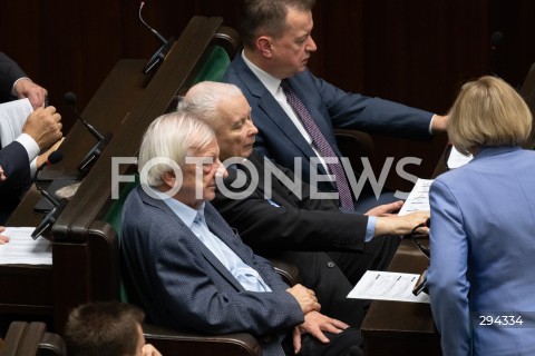  05.12.2024 WARSZAWA<br />
POSIEDZENIE SEJMU RP<br />
N/Z JAROSLAW KACZYNSKI RYSZARD TERLECKI MARIUSZ BLASZCZAK<br />
FOT. MARCIN BANASZKIEWICZ/FOTONEWS  