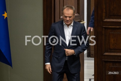  05.12.2024 WARSZAWA<br />
POSIEDZENIE SEJMU RP<br />
N/Z PREMIER DONALD TUSK<br />
FOT. MARCIN BANASZKIEWICZ/FOTONEWS  