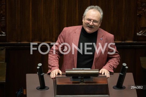  05.12.2024 WARSZAWA<br />
POSIEDZENIE SEJMU RP<br />
N/Z MAREK JAKUBIAK<br />
FOT. MARCIN BANASZKIEWICZ/FOTONEWS  