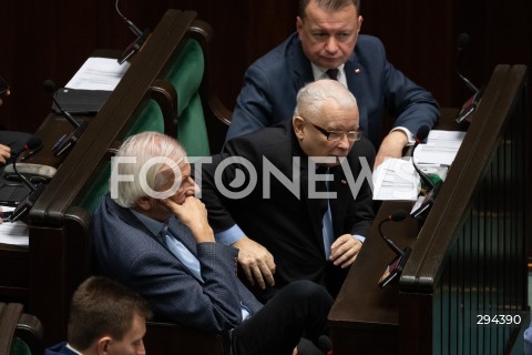  05.12.2024 WARSZAWA<br />
POSIEDZENIE SEJMU RP<br />
N/Z RYSZARD TERLECKI JAROSLAW KACZYNSKI MARIUSZ BLASZCZAK<br />
FOT. MARCIN BANASZKIEWICZ/FOTONEWS  