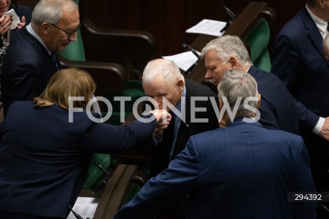  05.12.2024 WARSZAWA<br />
POSIEDZENIE SEJMU RP<br />
N/Z JAROSLAW KACZYNSKI<br />
FOT. MARCIN BANASZKIEWICZ/FOTONEWS  