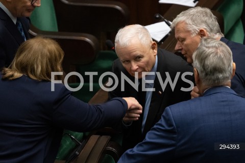  05.12.2024 WARSZAWA<br />
POSIEDZENIE SEJMU RP<br />
N/Z JAROSLAW KACZYNSKI<br />
FOT. MARCIN BANASZKIEWICZ/FOTONEWS  