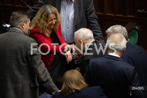  05.12.2024 WARSZAWA<br />
POSIEDZENIE SEJMU RP<br />
N/Z JAROSLAW KACZYNSKI JOANNA LICHOCKA<br />
FOT. MARCIN BANASZKIEWICZ/FOTONEWS  