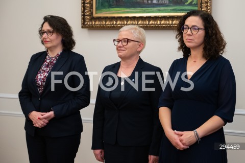  06.12.2024 WARSZAWA<br />
POSIEDZENIE SEJMU RP<br />
N/Z MALGORZATA DZIEMINSKA URSZULA LANGER ANETA GRONOWICZ<br />
FOT. MARCIN BANASZKIEWICZ/FOTONEWS  