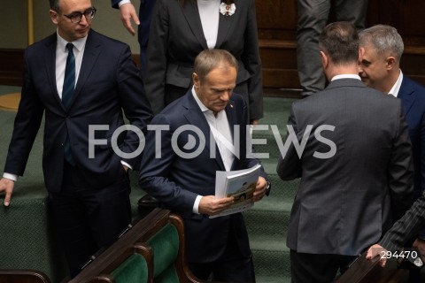  06.12.2024 WARSZAWA<br />
POSIEDZENIE SEJMU RP<br />
N/Z DONALD TUSK<br />
FOT. MARCIN BANASZKIEWICZ/FOTONEWS  