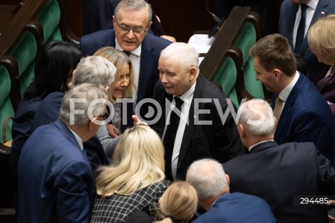  06.12.2024 WARSZAWA<br />
POSIEDZENIE SEJMU RP<br />
N/Z JAROSLAW KACZYNSKI<br />
FOT. MARCIN BANASZKIEWICZ/FOTONEWS  