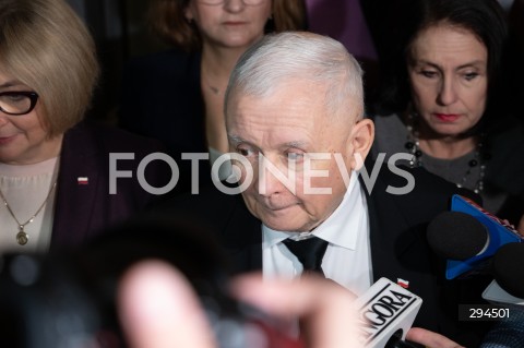  06.12.2024 WARSZAWA<br />
POSIEDZENIE SEJMU RP<br />
N/Z JAROSLAW KACZYNSKI<br />
FOT. MARCIN BANASZKIEWICZ/FOTONEWS  