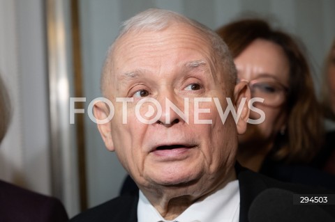  06.12.2024 WARSZAWA<br />
POSIEDZENIE SEJMU RP<br />
N/Z JAROSLAW KACZYNSKI<br />
FOT. MARCIN BANASZKIEWICZ/FOTONEWS  