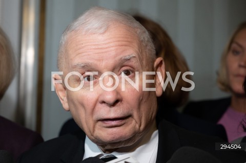  06.12.2024 WARSZAWA<br />
POSIEDZENIE SEJMU RP<br />
N/Z JAROSLAW KACZYNSKI<br />
FOT. MARCIN BANASZKIEWICZ/FOTONEWS  