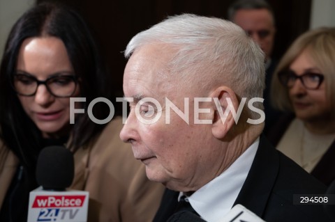  06.12.2024 WARSZAWA<br />
POSIEDZENIE SEJMU RP<br />
N/Z JAROSLAW KACZYNSKI<br />
FOT. MARCIN BANASZKIEWICZ/FOTONEWS  