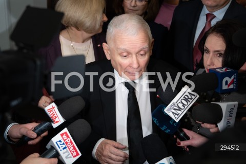  06.12.2024 WARSZAWA<br />
POSIEDZENIE SEJMU RP<br />
N/Z JAROSLAW KACZYNSKI<br />
FOT. MARCIN BANASZKIEWICZ/FOTONEWS  