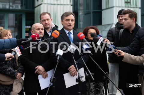  28.12.2024 WARSZAWA<br />
KONFERENCJA PRASOWA ZBIGNIEWA ZIOBRY<br />
N/Z ZBIGNIEW ZIOBRO MARIUSZ GOSEK<br />
FOT. MARCIN BANASZKIEWICZ/FOTONEWS  