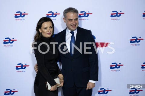  03.01.2025 WARSZAWA<br />
GALA OTWARCIA POLSKIEJ PREZYDENCJI W RADZIE UNII EUROPEJSKIEJ<br />
<br />
POLAND TAKES OVER THE PRESIDENCY OF THE COUNCIL OF THE EUROPEAN UNION<br />
<br />
N/Z KRZYSZTOF GAWKOWSKI Z ZONA ANGELIKA<br />
FOT. MARCIN BANASZKIEWICZ/FOTONEWS  