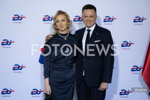  03.01.2025 WARSZAWA<br />
GALA OTWARCIA POLSKIEJ PREZYDENCJI W RADZIE UNII EUROPEJSKIEJ<br />
<br />
POLAND TAKES OVER THE PRESIDENCY OF THE COUNCIL OF THE EUROPEAN UNION<br />
<br />
N/Z URSZULA BRZEZINSKA HOLOWNIA SZYMON HOLOWNIA<br />
FOT. MARCIN BANASZKIEWICZ/FOTONEWS  