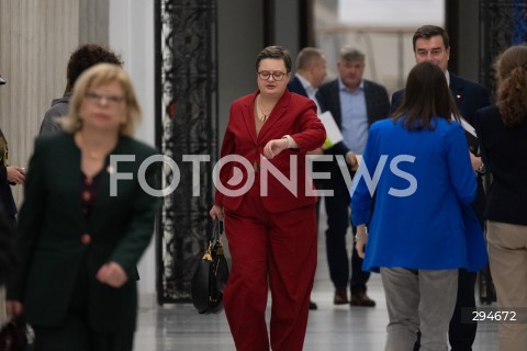  09.01.2025 WARSZAWA<br />
POSIEDZENIE SEJMU RP<br />
N/Z KATARZYNA LUBNAUER<br />
FOT. MARCIN BANASZKIEWICZ/FOTONEWS  