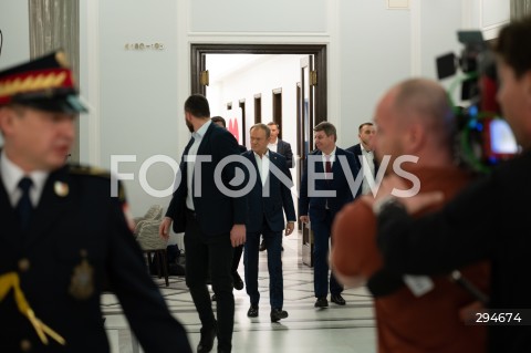  09.01.2025 WARSZAWA<br />
POSIEDZENIE SEJMU RP<br />
N/Z PREMIER DONALD TUSK<br />
FOT. MARCIN BANASZKIEWICZ/FOTONEWS  