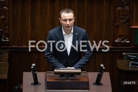  09.01.2025 WARSZAWA<br />
POSIEDZENIE SEJMU RP<br />
N/Z KRZYSZTOF MULAWA<br />
FOT. MARCIN BANASZKIEWICZ/FOTONEWS  