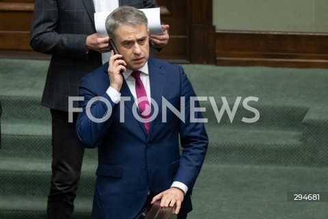  09.01.2025 WARSZAWA<br />
POSIEDZENIE SEJMU RP<br />
N/Z KRZYSZTOF GAWKOWSKI<br />
FOT. MARCIN BANASZKIEWICZ/FOTONEWS  