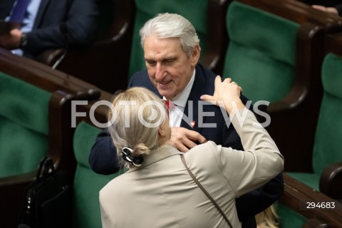  09.01.2025 WARSZAWA<br />
POSIEDZENIE SEJMU RP<br />
N/Z BOGUSLAW WOLOSZANSKI<br />
FOT. MARCIN BANASZKIEWICZ/FOTONEWS  