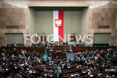  09.01.2025 WARSZAWA<br />
POSIEDZENIE SEJMU RP<br />
N/Z SEJM SALA PLENARNA POSLOWIE<br />
FOT. MARCIN BANASZKIEWICZ/FOTONEWS  