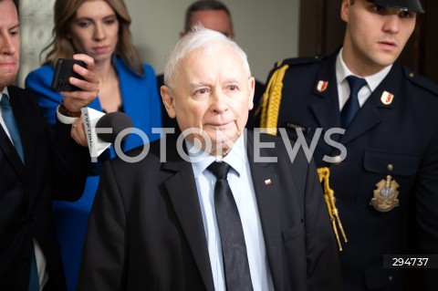  09.01.2025 WARSZAWA<br />
POSIEDZENIE SEJMU RP<br />
N/Z JAROSLAW KACZYNSKI<br />
FOT. MARCIN BANASZKIEWICZ/FOTONEWS  