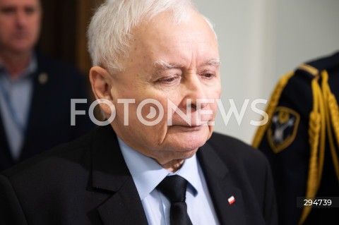  09.01.2025 WARSZAWA<br />
POSIEDZENIE SEJMU RP<br />
N/Z JAROSLAW KACZYNSKI<br />
FOT. MARCIN BANASZKIEWICZ/FOTONEWS  