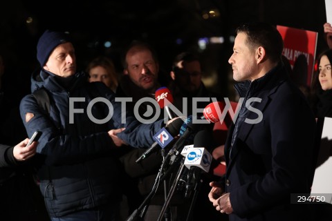  16.01.2025 WARSZAWA<br />
KONFERENCJA PRASOWA ROZPOCZYNAJACA KAMPANIE WYBORCZA KANDYDATA NA PREZYDENTA RP RAFALA TRZASKOWSKIEGO<br />
N/Z RAFAL TRZASKOWSKI<br />
FOT. ANTONI BYSZEWSKI/FOTONEWS 