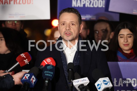  16.01.2025 WARSZAWA<br />
KONFERENCJA PRASOWA ROZPOCZYNAJACA KAMPANIE WYBORCZA KANDYDATA NA PREZYDENTA RP RAFALA TRZASKOWSKIEGO<br />
N/Z RAFAL TRZASKOWSKI<br />
FOT. ANTONI BYSZEWSKI/FOTONEWS 