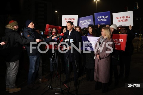  16.01.2025 WARSZAWA<br />
KONFERENCJA PRASOWA ROZPOCZYNAJACA KAMPANIE WYBORCZA KANDYDATA NA PREZYDENTA RP RAFALA TRZASKOWSKIEGO<br />
N/Z RAFAL TRZASKOWSKI<br />
FOT. ANTONI BYSZEWSKI/FOTONEWS 