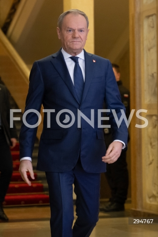  17.01.2025 WARSZAWA<br />
SPOTKANIE PREMIERA DONALDA TUSKA Z PREMIEREM WIELKIEJ BRYTANII KEIREM STARMEREM<br />
<br />
BRITISH PM KEIR STARMER VISITS POLAND TO MEET WITH DONALD TUSK<br />
<br />
N/Z PREMIER DONALD TUSK<br />
FOT. MARCIN BANASZKIEWICZ/FOTONEWS  